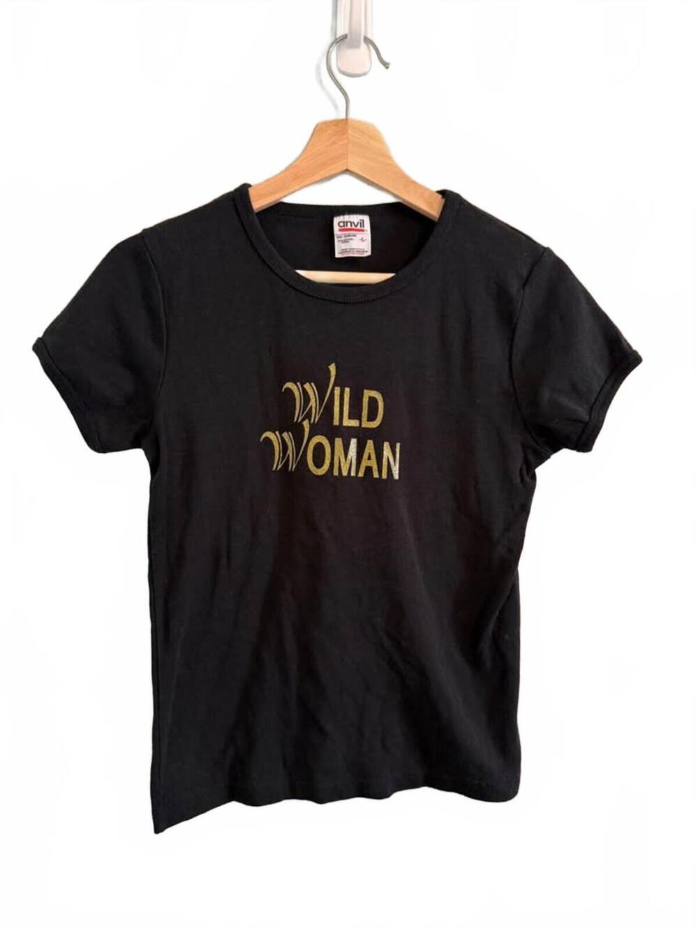 Women’s Vintage Motorcycle Wild Woman Shirt Sz L